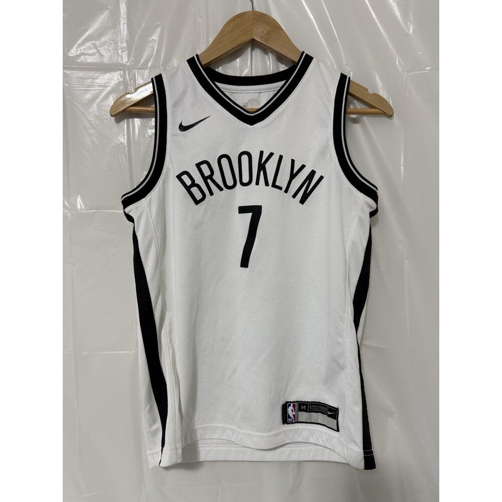 Nike NBA Authentic Kevin Durant #7 Brooklyn Nets White Dri-FIT Jersey Men’s Med